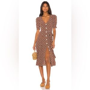 NWT LPA Bambina Dress- Brown Polkadot